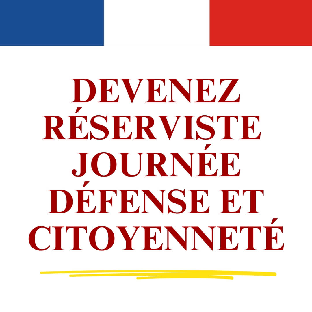 Titre Devenez Réserviste Journée Défense et Citoyenneté