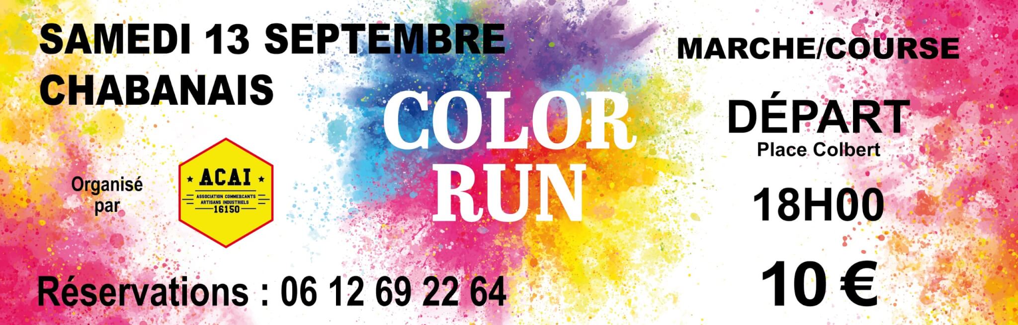 Banderole Color Run